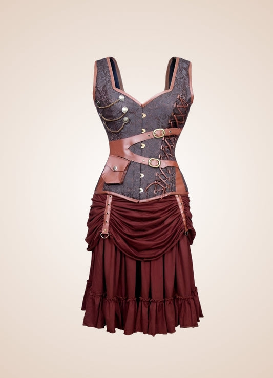 Steampunk Pirate Pocket Corset Dress - Steampunk Australia