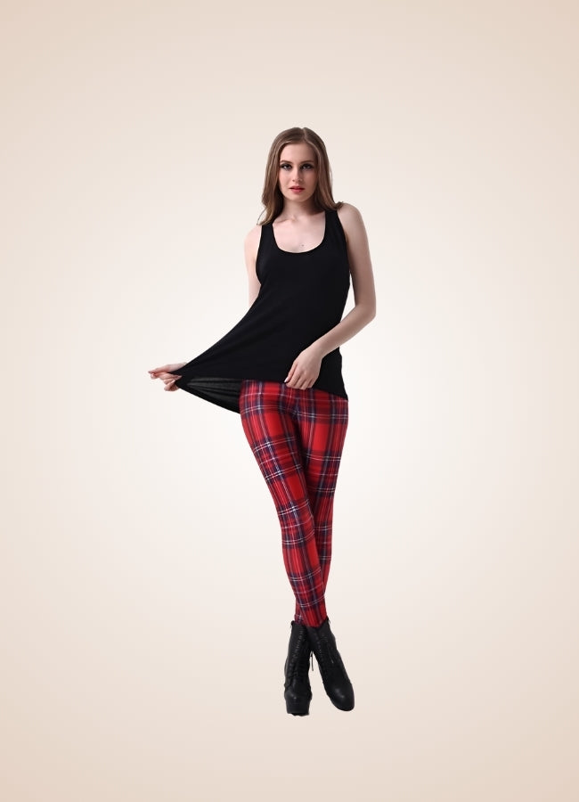 Steampunk Plaid Legging - Steampunk Australia