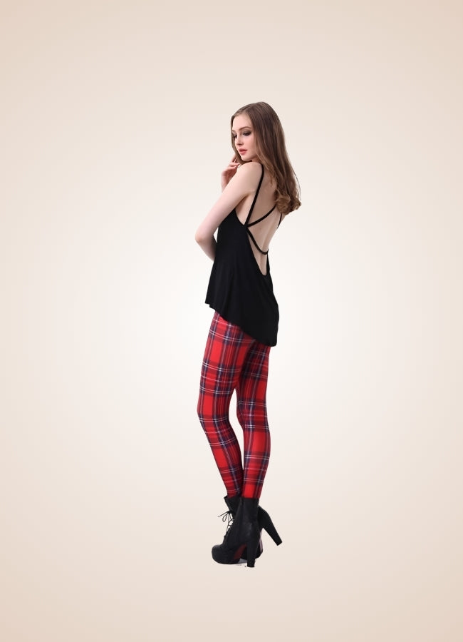 Steampunk Plaid Legging - Steampunk Australia