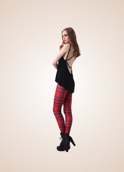 Steampunk Plaid Legging - Steampunk Australia