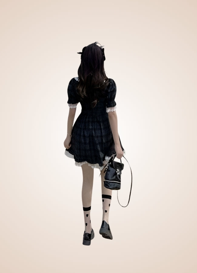 Steampunk Plaid Lolita Dress - Steampunk Australia