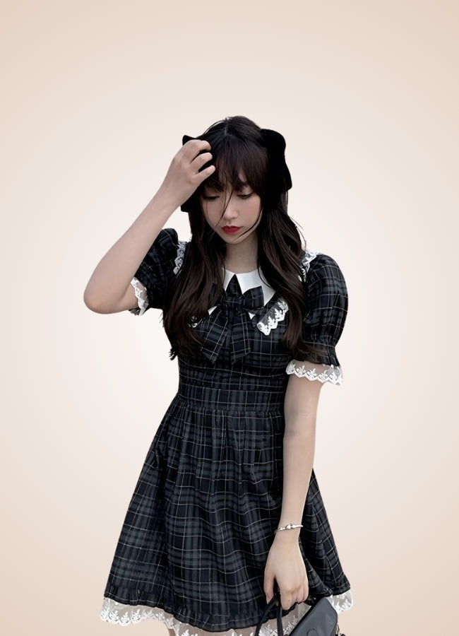 Steampunk Plaid Lolita Dress - Steampunk Australia