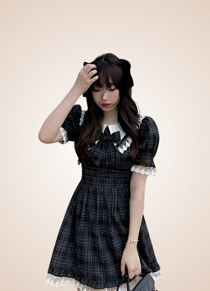 Steampunk Plaid Lolita Dress - Steampunk Australia