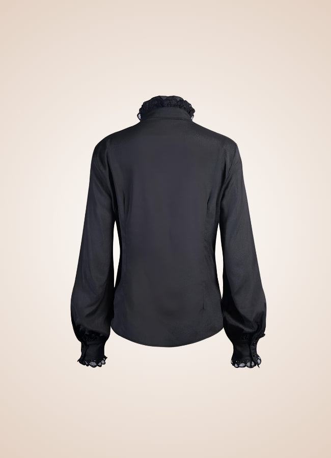 Steampunk Pleated Lantern Long Sleeve Shirt - Steampunk Australia