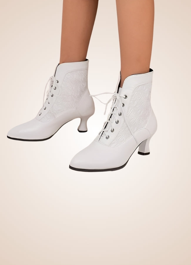 Steampunk Pointed Toe Ankle Boots - Steampunk Australia