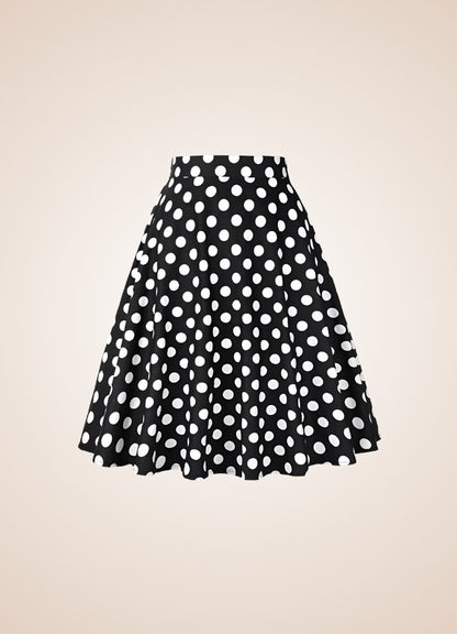 Steampunk Polkadot Midi Skirt - Steampunk Australia