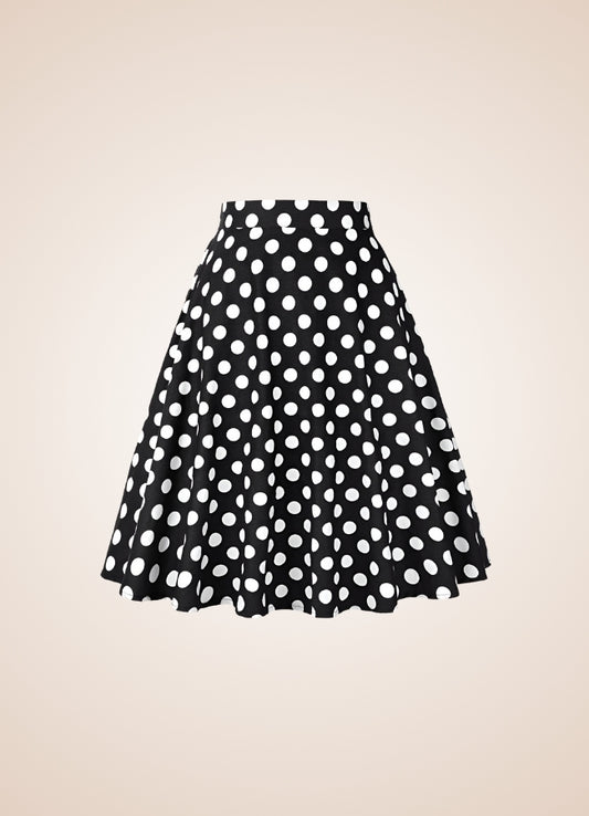 Steampunk Polkadot Midi Skirt - Steampunk Australia