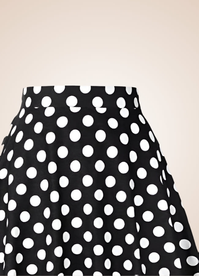 Steampunk Polkadot Midi Skirt - Steampunk Australia