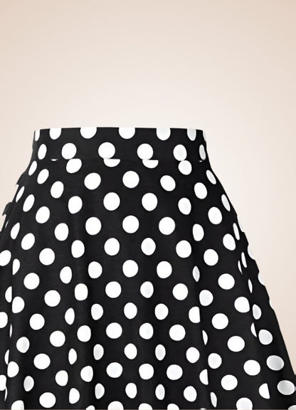 Steampunk Polkadot Midi Skirt - Steampunk Australia