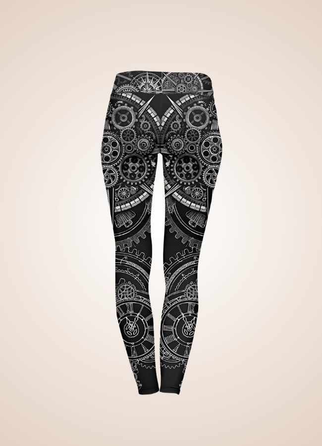 Steampunk Popular Pattern Legging - Steampunk Australia