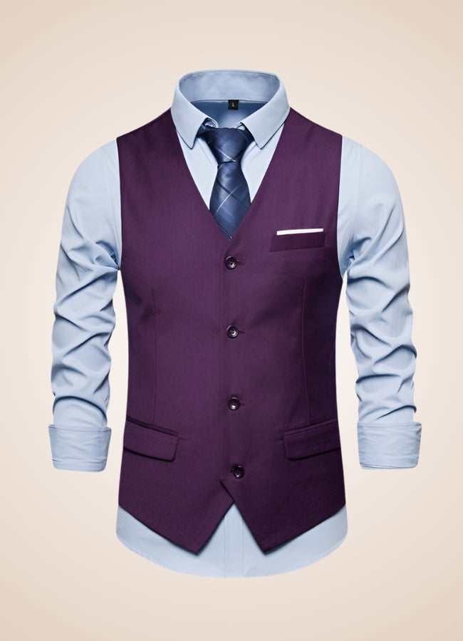 Steampunk Purple Suit Vest - Steampunk Australia