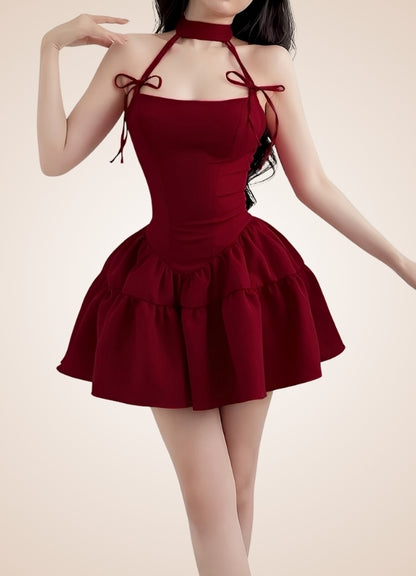 Steampunk Red Lolita Dress - Steampunk Australia