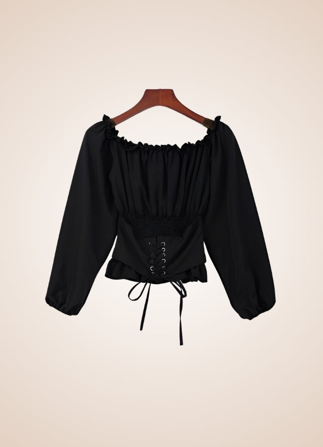 Steampunk Renaissance Off Shoulder Shirt - Steampunk Australia