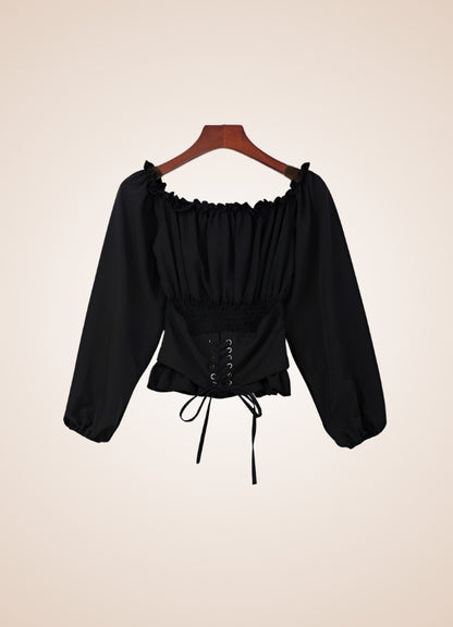 Steampunk Renaissance Off Shoulder Shirt - Steampunk Australia