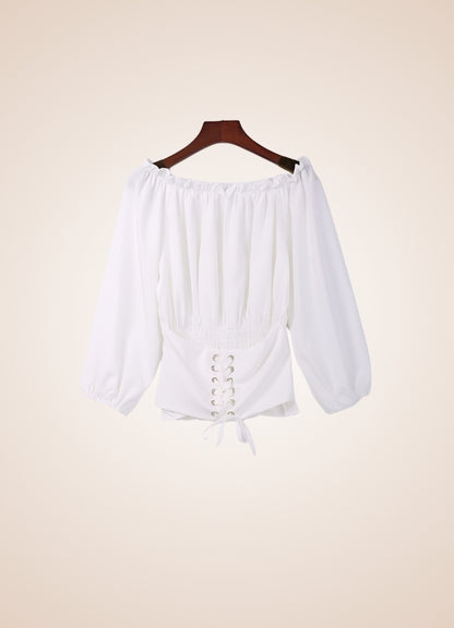 Steampunk Renaissance Off Shoulder Shirt - Steampunk Australia