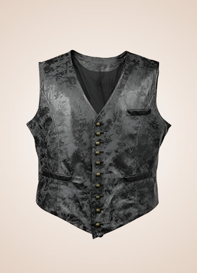 Steampunk Rivet Button Vest - Steampunk Australia