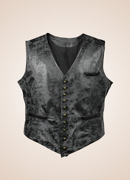 Steampunk Rivet Button Vest - Steampunk Australia