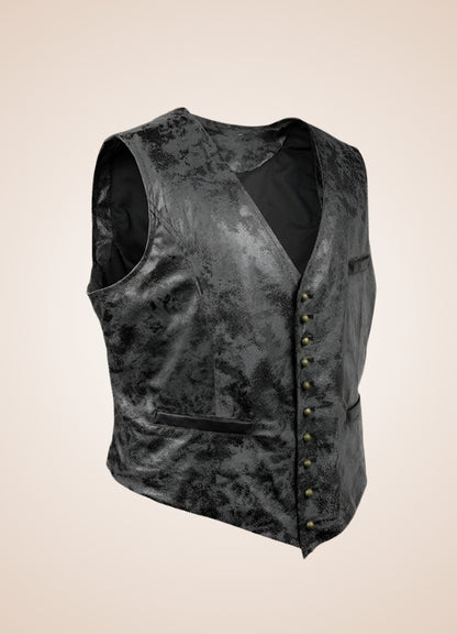 Steampunk Rivet Button Vest - Steampunk Australia