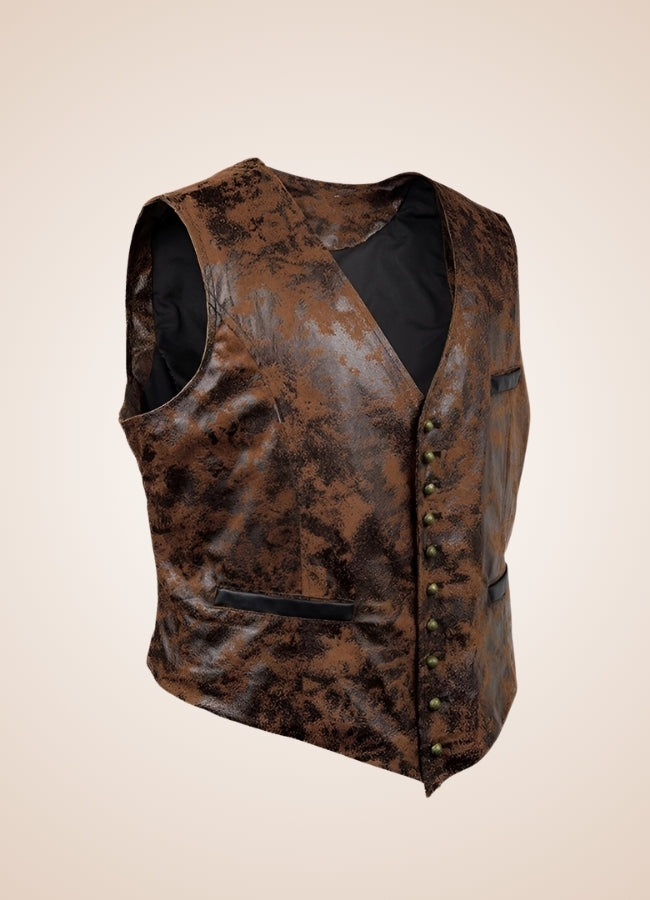 Steampunk Rivet Button Vest - Steampunk Australia