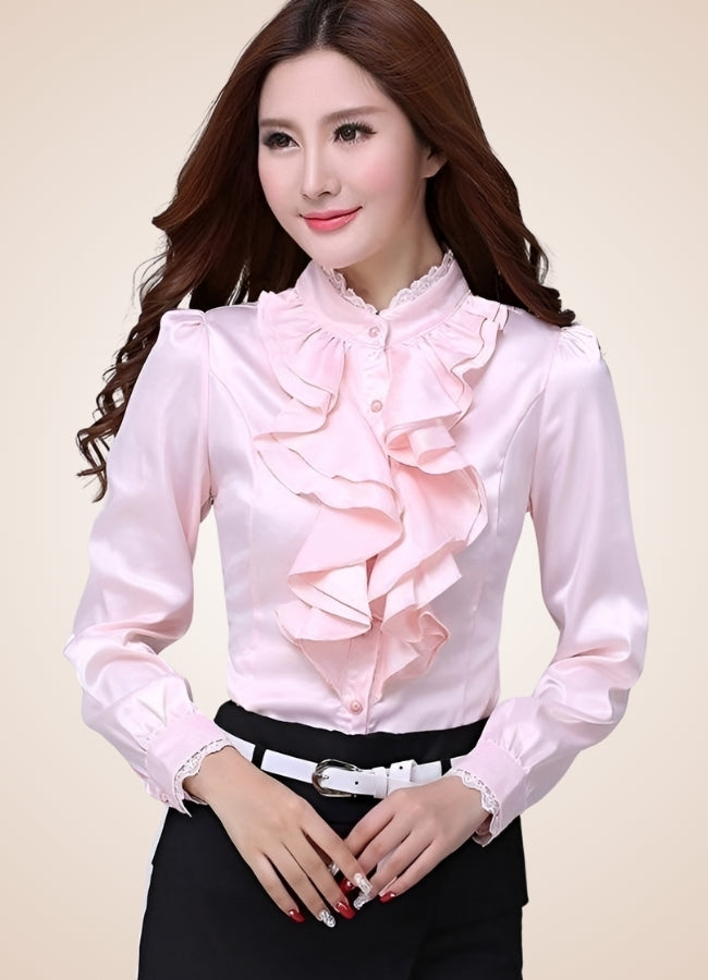 Steampunk Ruffles Chiffon Shirt - Steampunk Australia