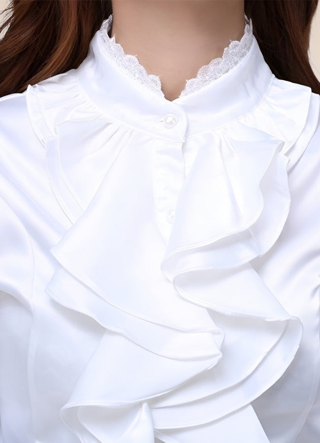 Steampunk Ruffles Chiffon Shirt - Steampunk Australia