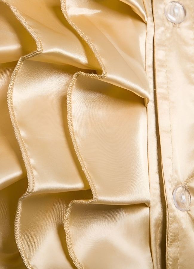 Steampunk Satin Gold Shirt - Steampunk Australia