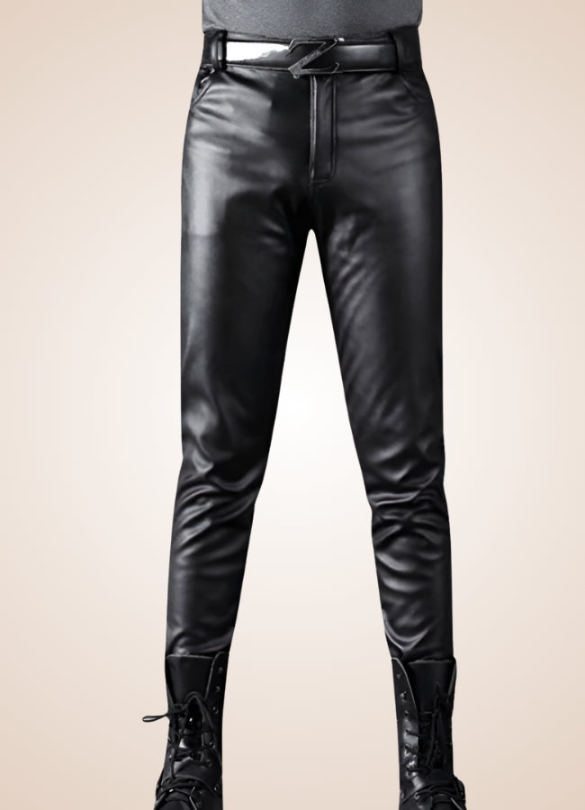 Steampunk Skinny Leather Pants - Steampunk Australia