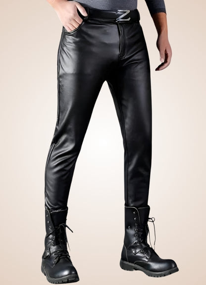 Steampunk Skinny Leather Pants - Steampunk Australia
