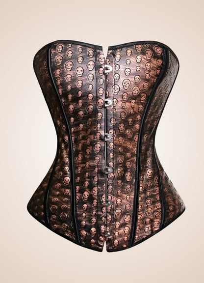 Steampunk Skull Pattern Corset - Steampunk Australia