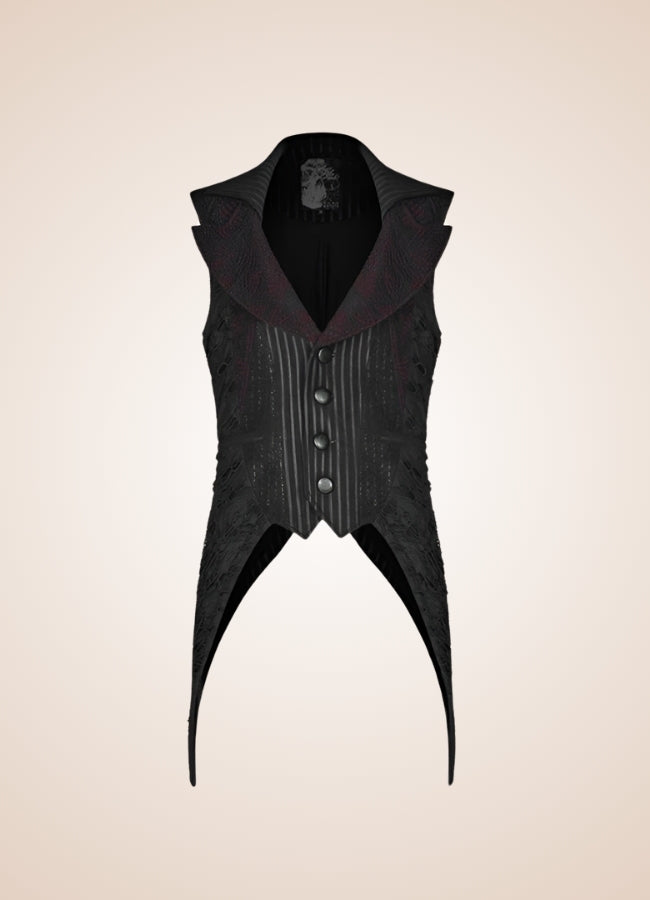 Steampunk Sleeveless Long Vest - Steampunk Australia