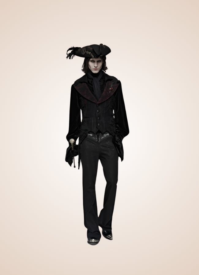 Steampunk Sleeveless Long Vest - Steampunk Australia