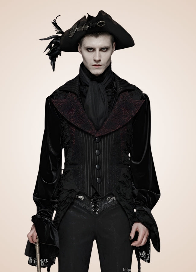 Steampunk Sleeveless Long Vest - Steampunk Australia