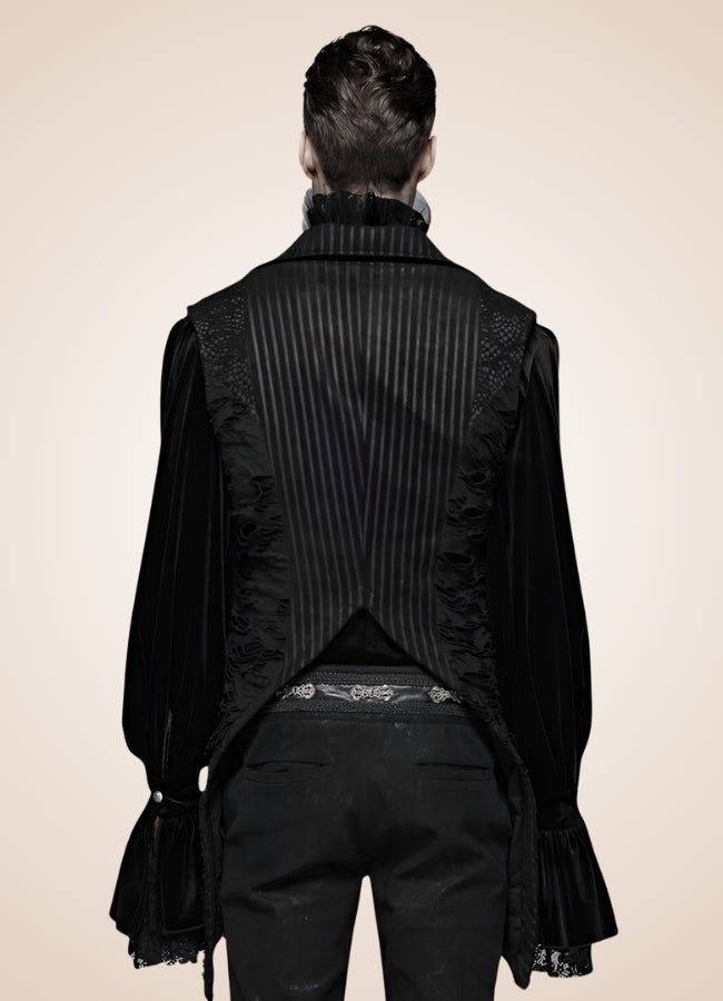 Steampunk Sleeveless Long Vest - Steampunk Australia