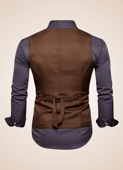 Steampunk Slim Fit Double Breasted Vest - Steampunk Australia