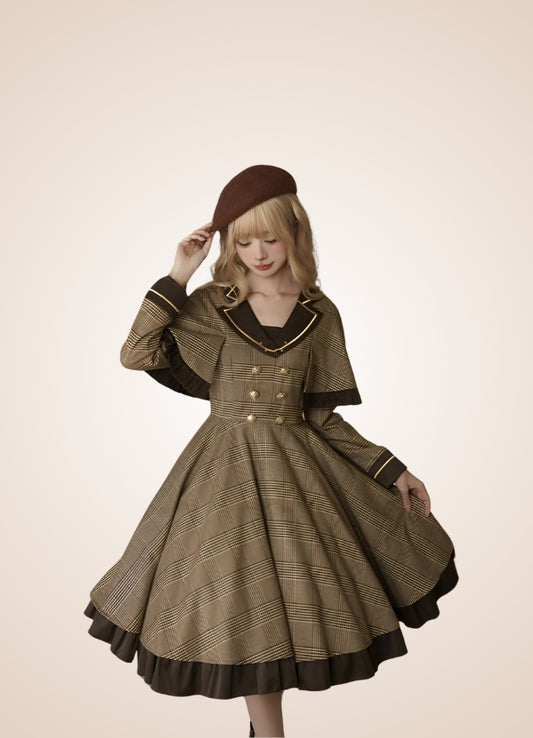 Steampunk Stripe Lolita Dress - Steampunk Australia
