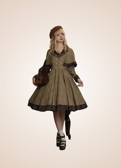 Steampunk Stripe Lolita Dress - Steampunk Australia