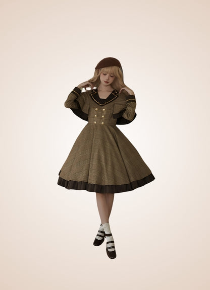 Steampunk Stripe Lolita Dress - Steampunk Australia