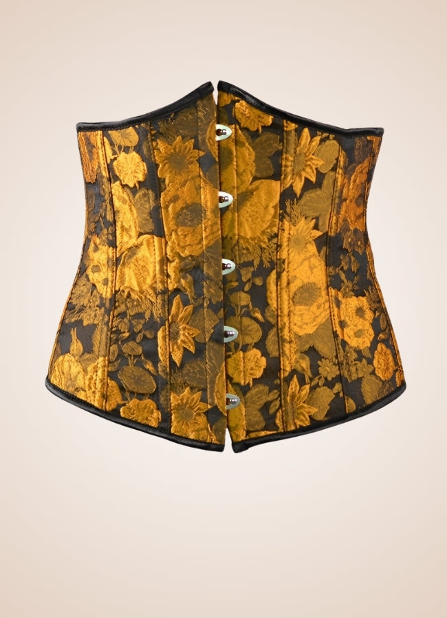 Steampunk Sunflower Underbust Corset - Steampunk Australia