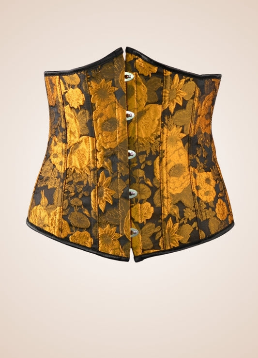 Steampunk Sunflower Underbust Corset - Steampunk Australia