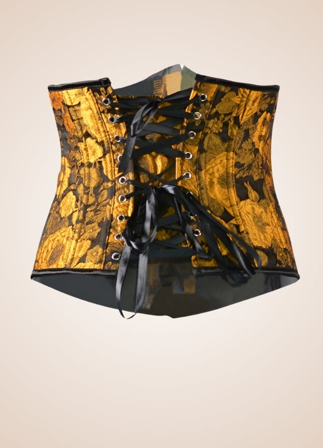 Steampunk Sunflower Underbust Corset - Steampunk Australia