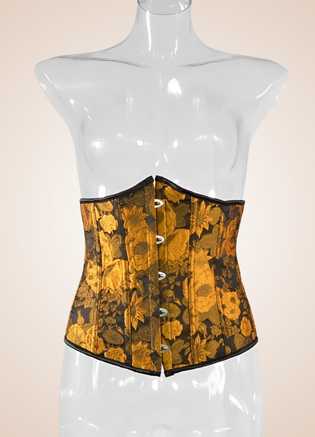 Steampunk Sunflower Underbust Corset - Steampunk Australia