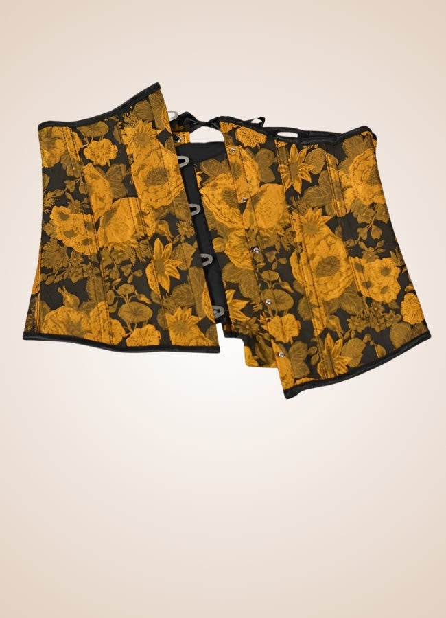 Steampunk Sunflower Underbust Corset - Steampunk Australia