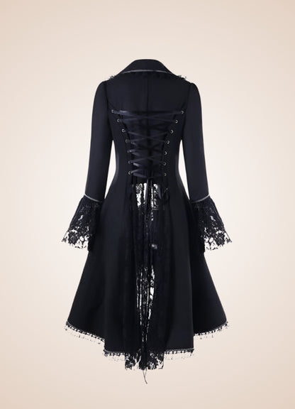 Steampunk Turn Down Collar Dress - Steampunk Australia