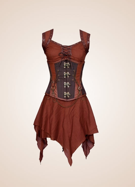 Steampunk Underbust Corset Dress - Steampunk Australia