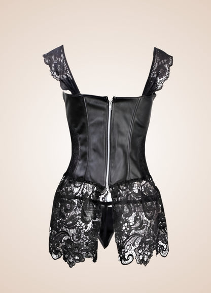 Steampunk Underbust Corset Lingerie Set - Steampunk Australia