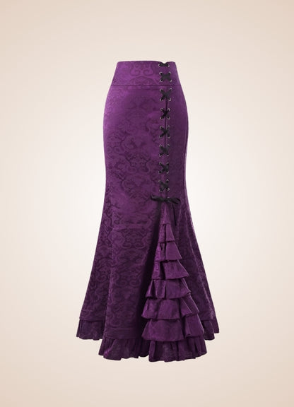Steampunk Victorian Brocade Skirt - Steampunk Australia