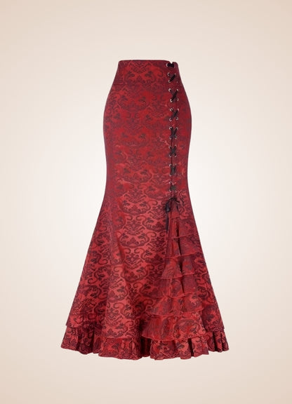 Steampunk Victorian Brocade Skirt - Steampunk Australia