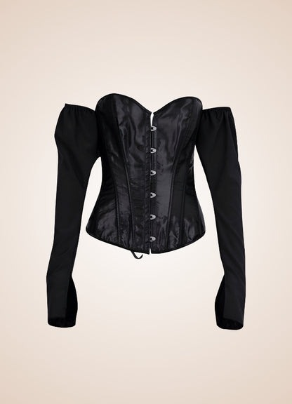 Steampunk Victorian Long Sleeve Corset - Steampunk Australia