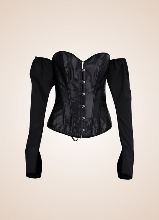 Steampunk Victorian Long Sleeve Corset - Steampunk Australia
