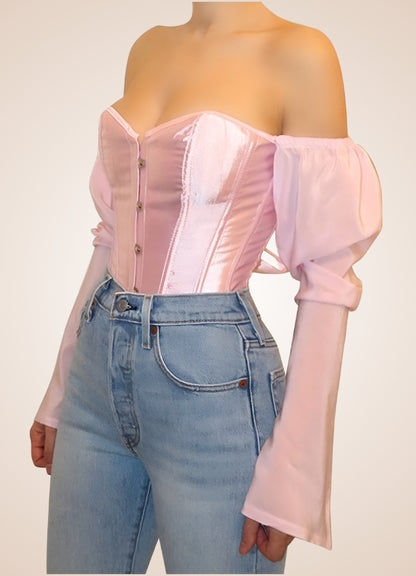 Steampunk Victorian Long Sleeve Corset - Steampunk Australia
